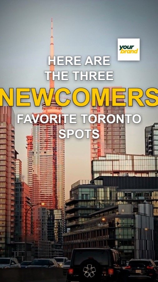 A finished vertical reel with bold captions, in a sample brand.